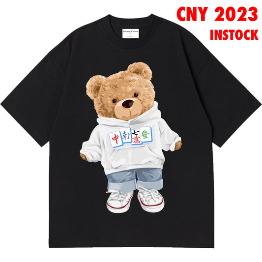Hoodie Teddy Bear MJ Black Top (XL)
