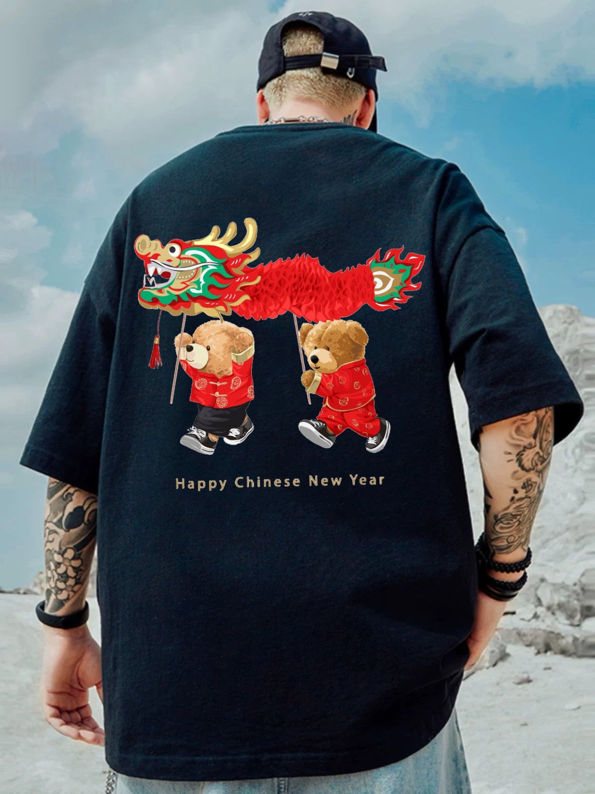 Oversized T-shirt : “Happy Chinese New Year”