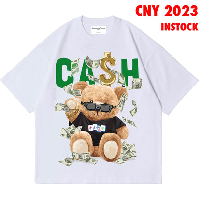 Cash Teddy Bear MJ White Top (XL)