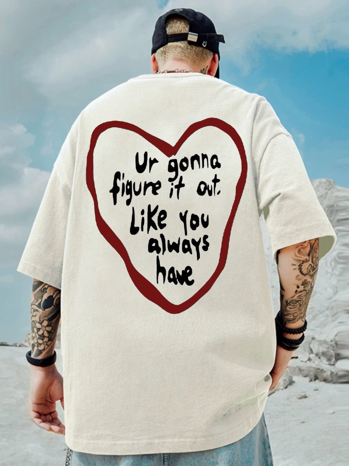 Oversized T-shirt : “You will Figure it Out”