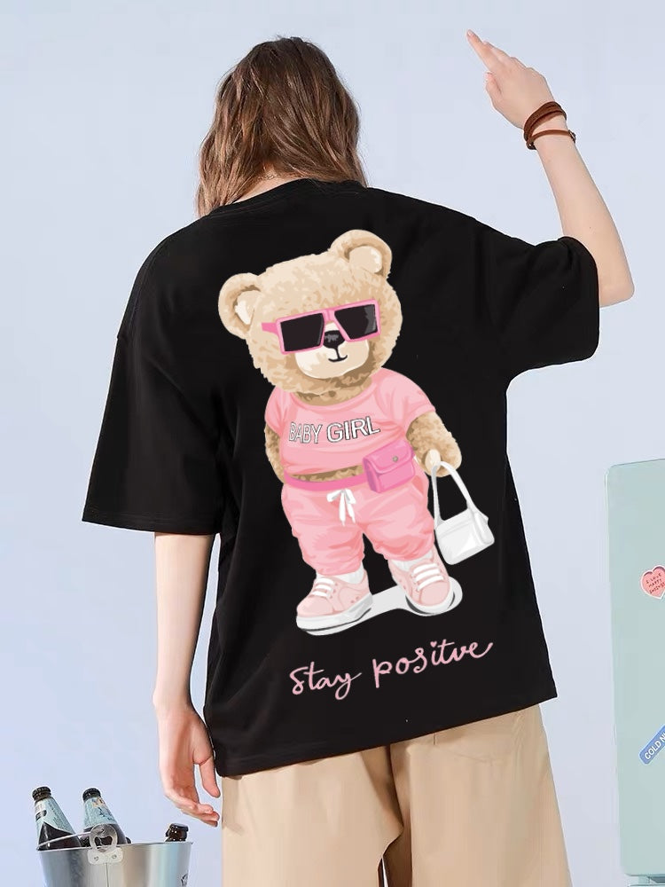 Oversized T-shirt : “Stay Positive”