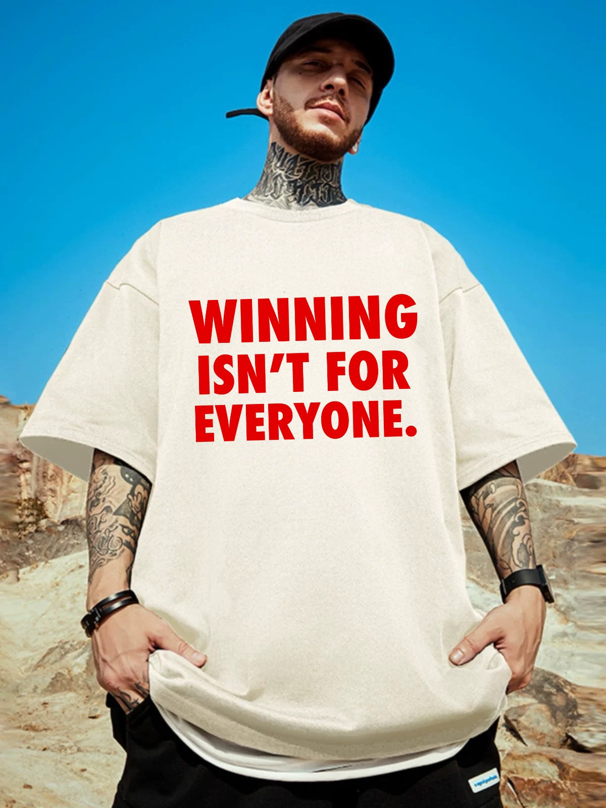 Oversized T-shirt : “Winning Isn’t for Everyone”