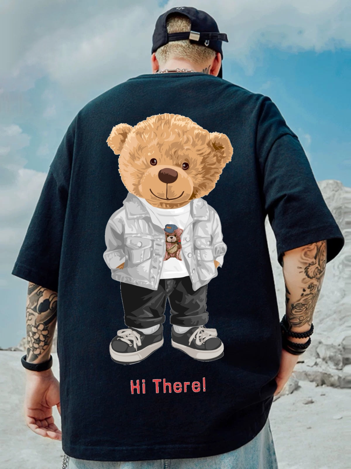 Oversized T-shirt : “Hi There”