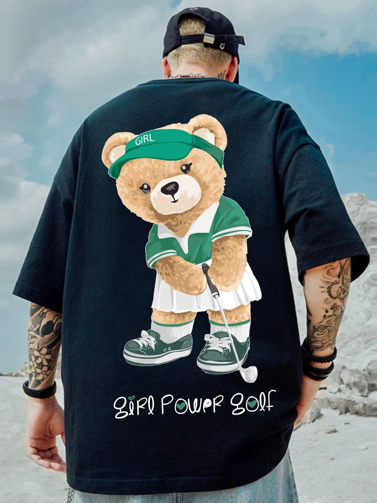 Oversized T-shirt : “Girl Power Golf”