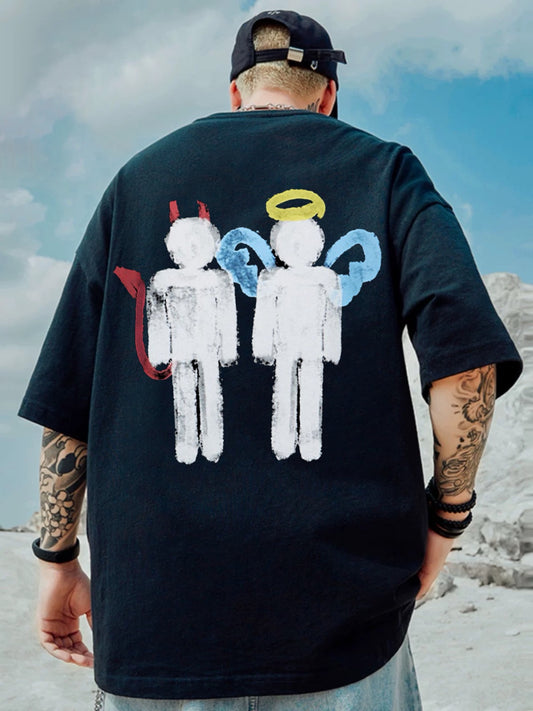 Oversized T-shirt : “Angel Devil”