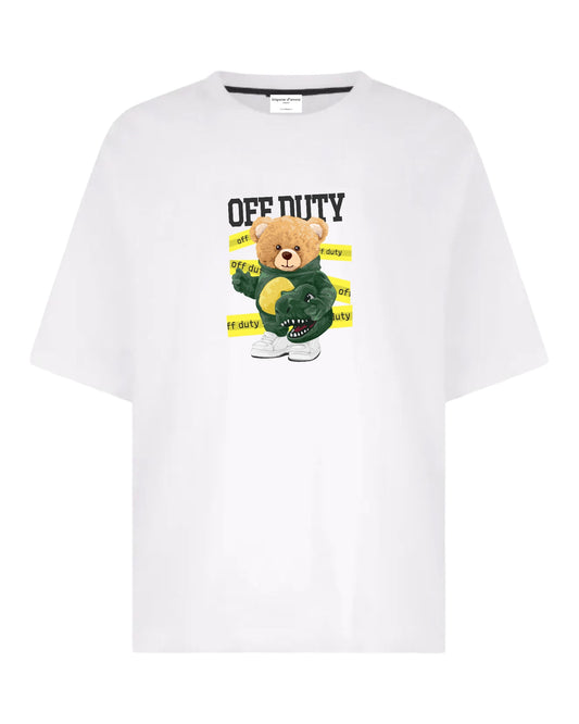 "Furry Fossil Fusion: Off Duty" Unisex Oversized T-Shirt