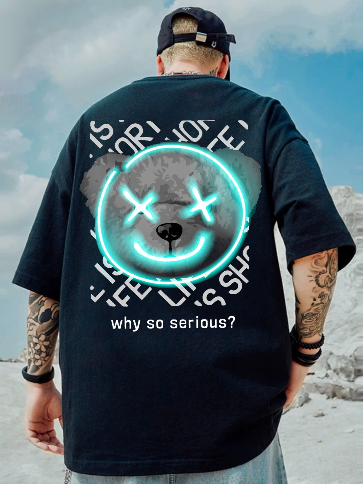 Oversized T-shirt : “Why so Serious?”