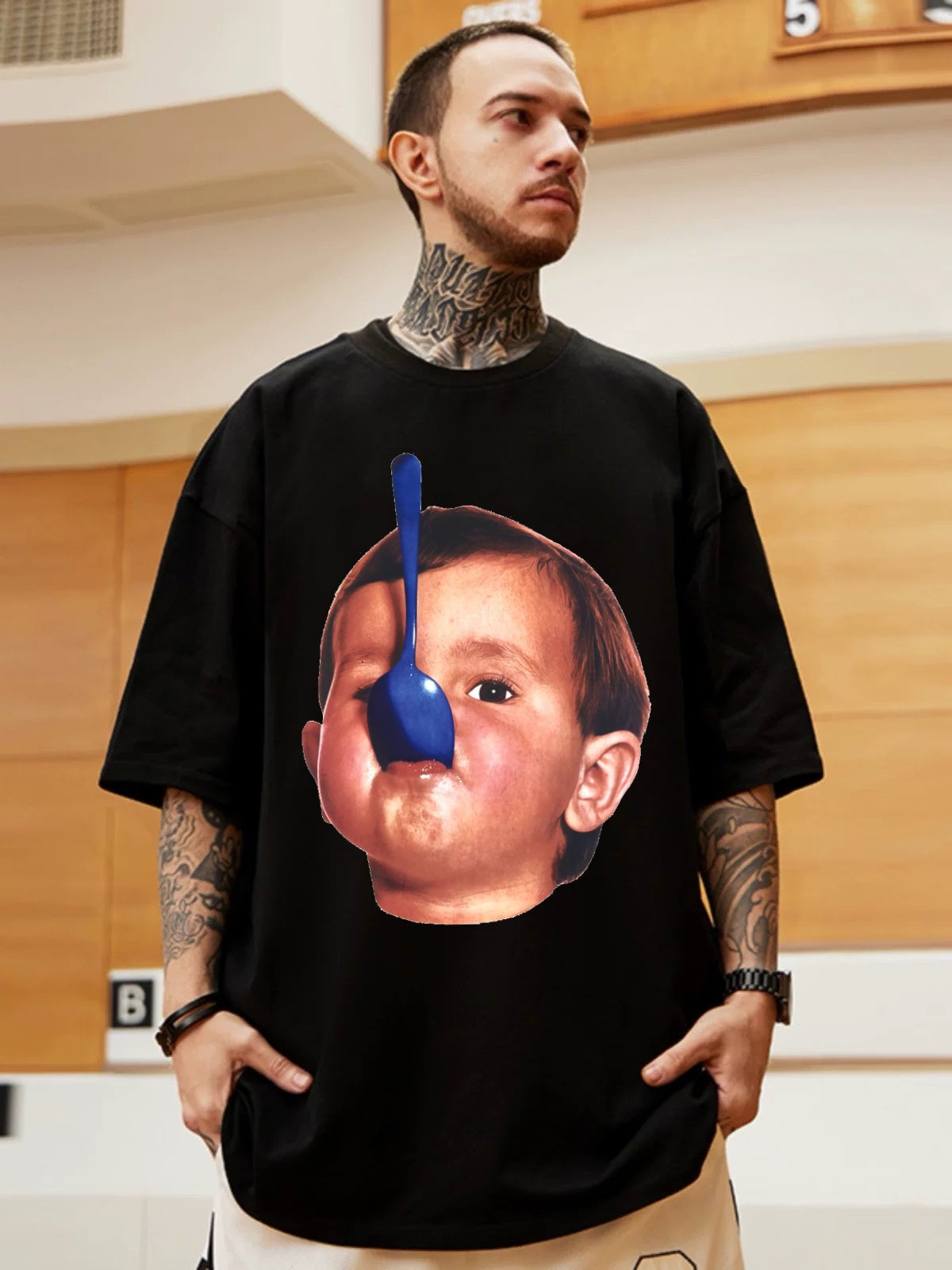 Oversized T-shirt : “Blue Spoon Boy”