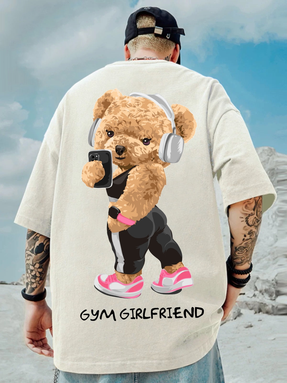 Oversized T-shirt : “Gym Girlfriend”