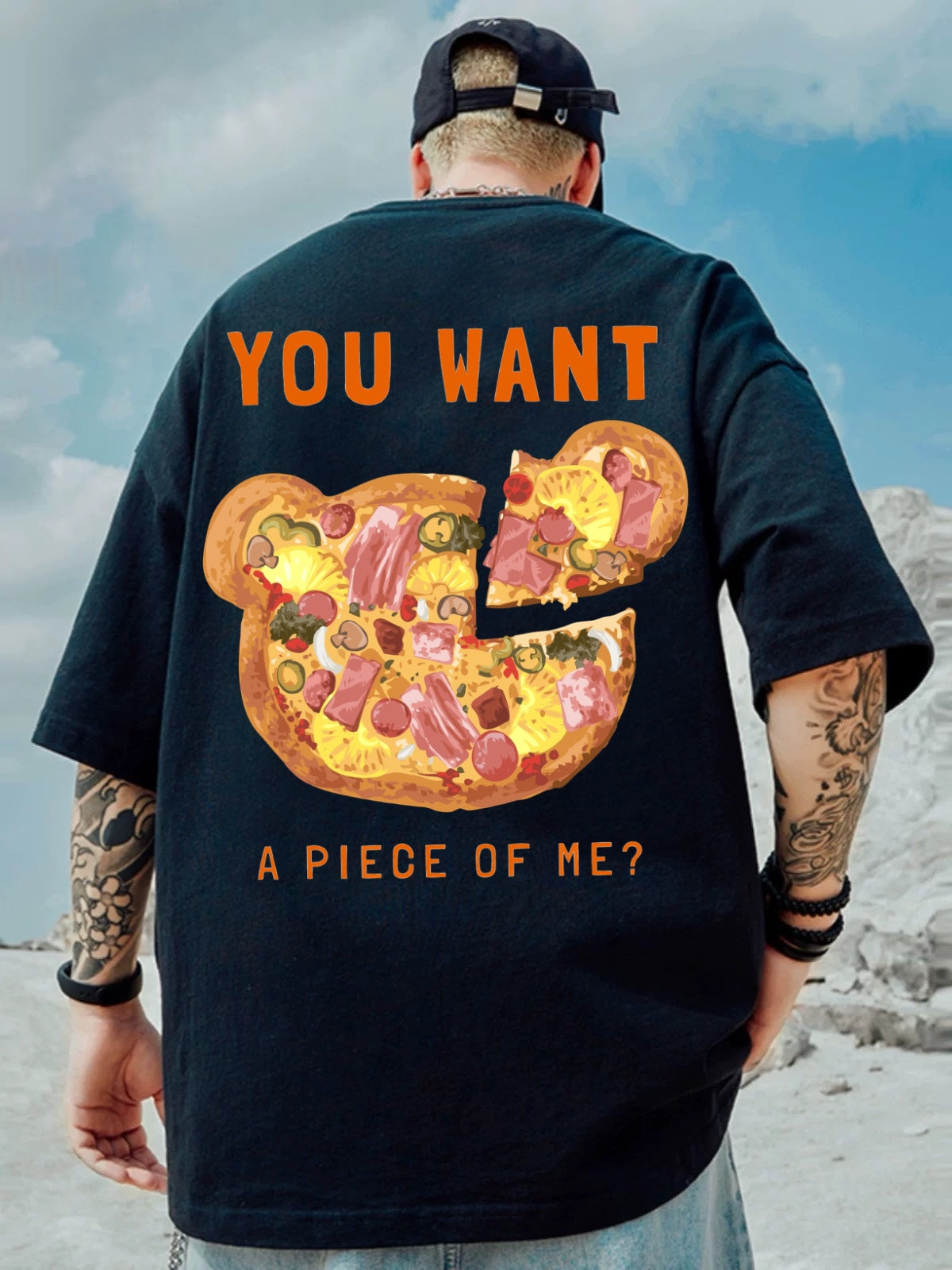 Oversized T-shirt : “You want a Piece of me?”