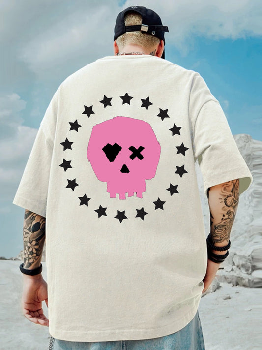 Oversized T-shirt : “Pink Skull”