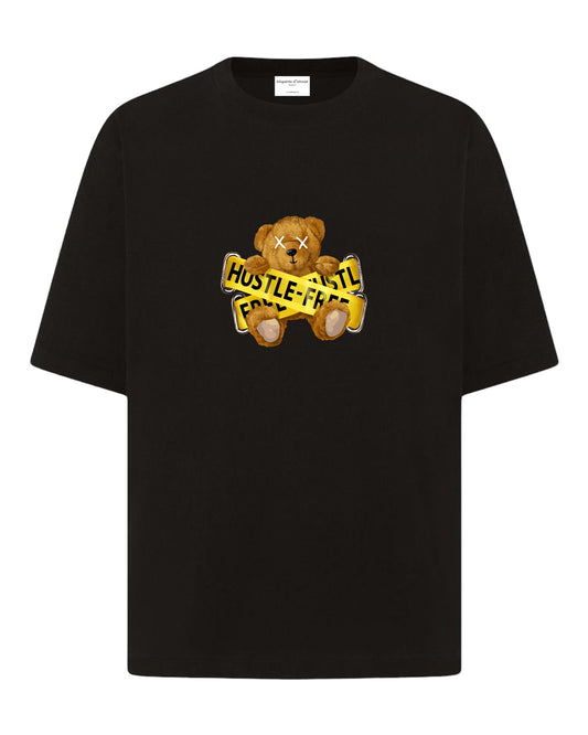 "Huggable Hustle-Free Zone" Unisex Oversized T-Shirt