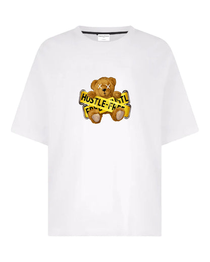 "Huggable Hustle-Free Zone" Unisex Oversized T-Shirt