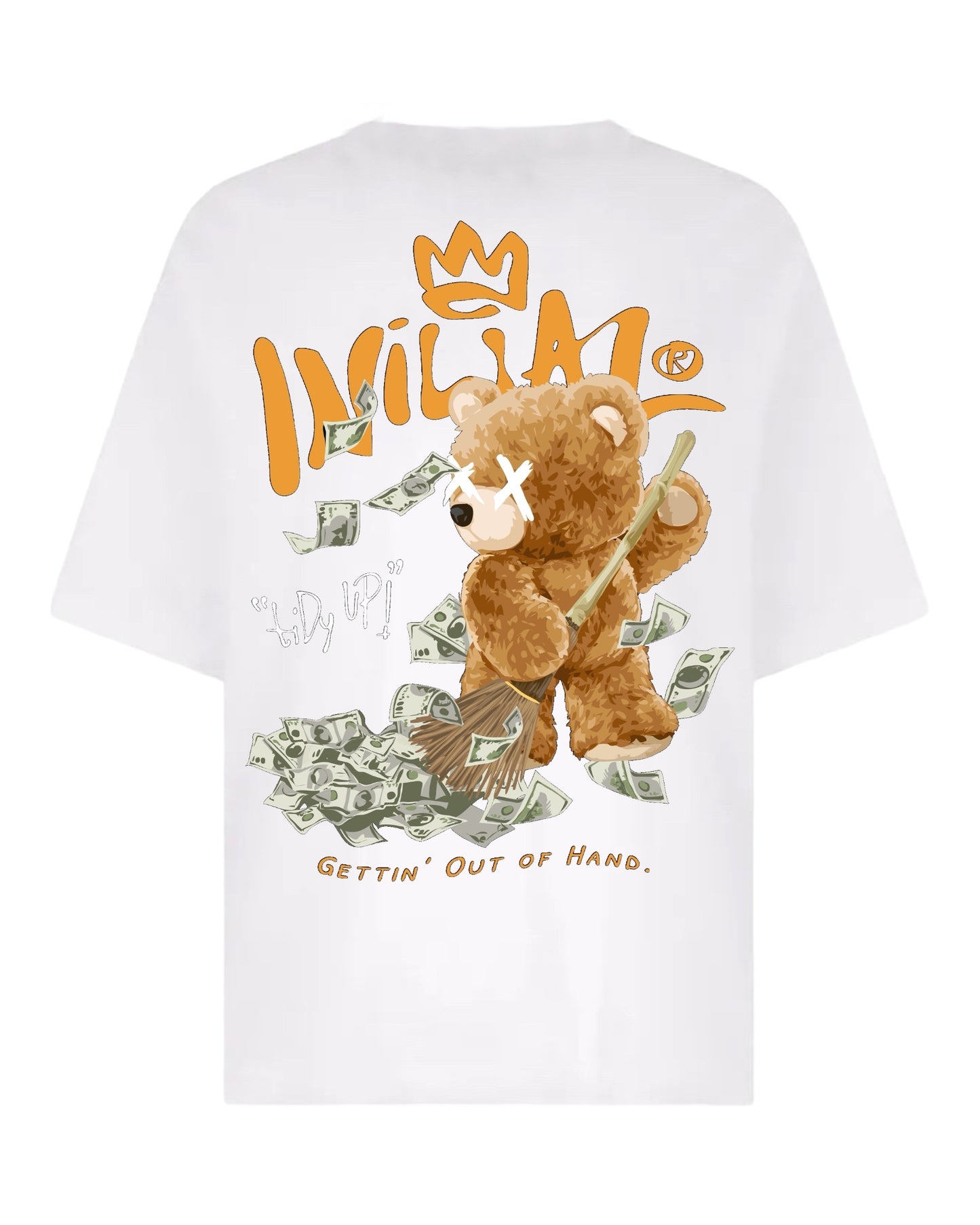 "Moolah-Minded Bear" Unisex Oversized T-Shirt