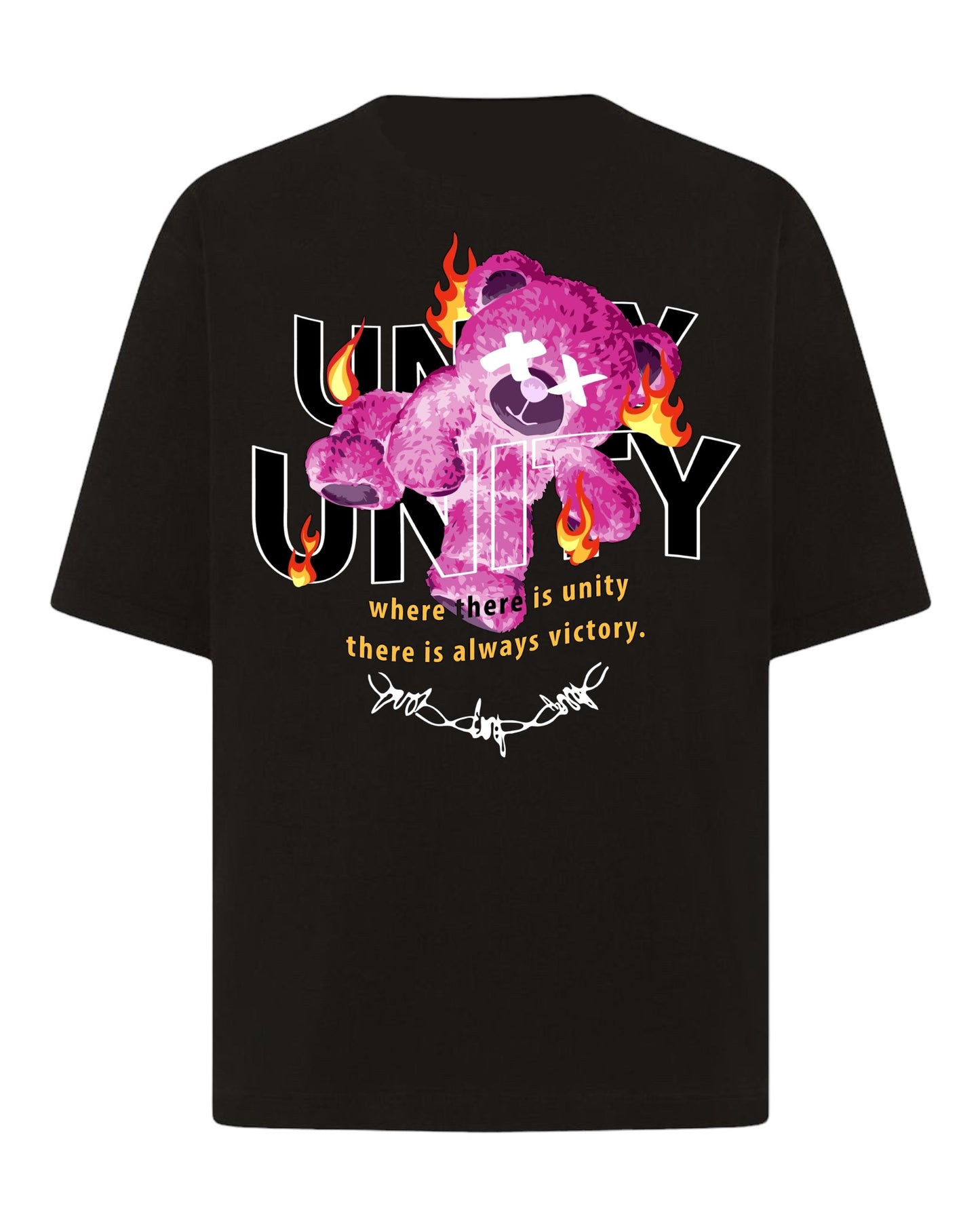 "Ascending in Unity's Blaze" Unisex Oversized T-Shirt