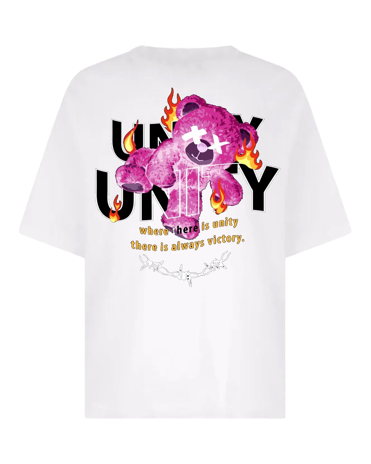 "Ascending in Unity's Blaze" Unisex Oversized T-Shirt