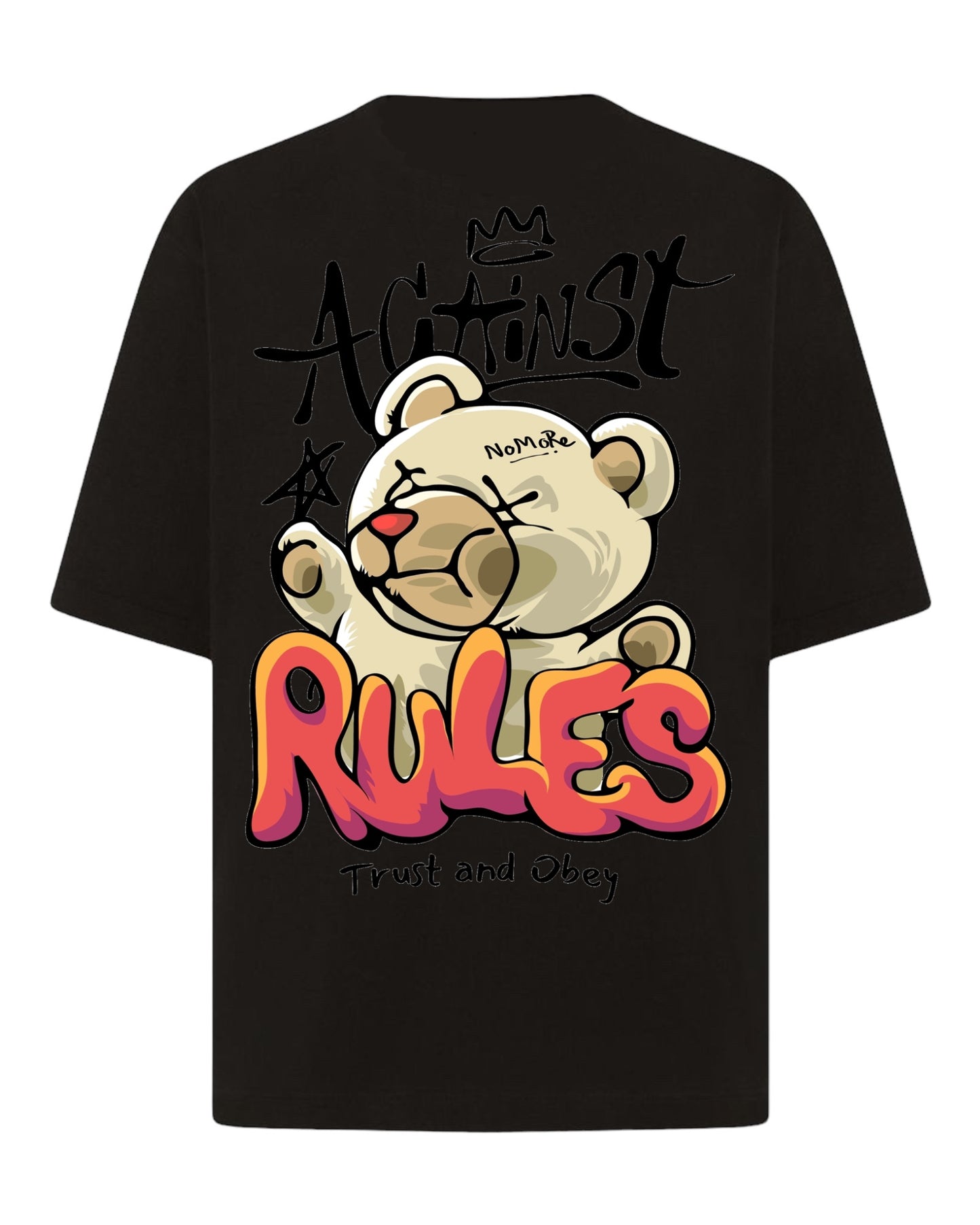 "Teddy's Allegiance Anthem: Trust & Conform" Unisex Oversized T-Shirt