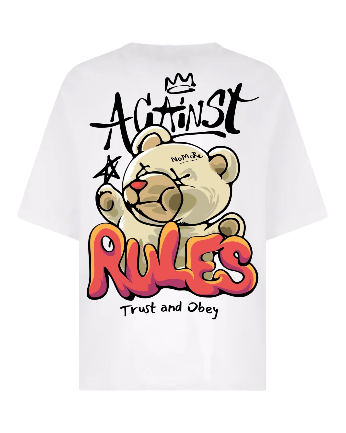 "Teddy's Allegiance Anthem: Trust & Conform" Unisex Oversized T-Shirt