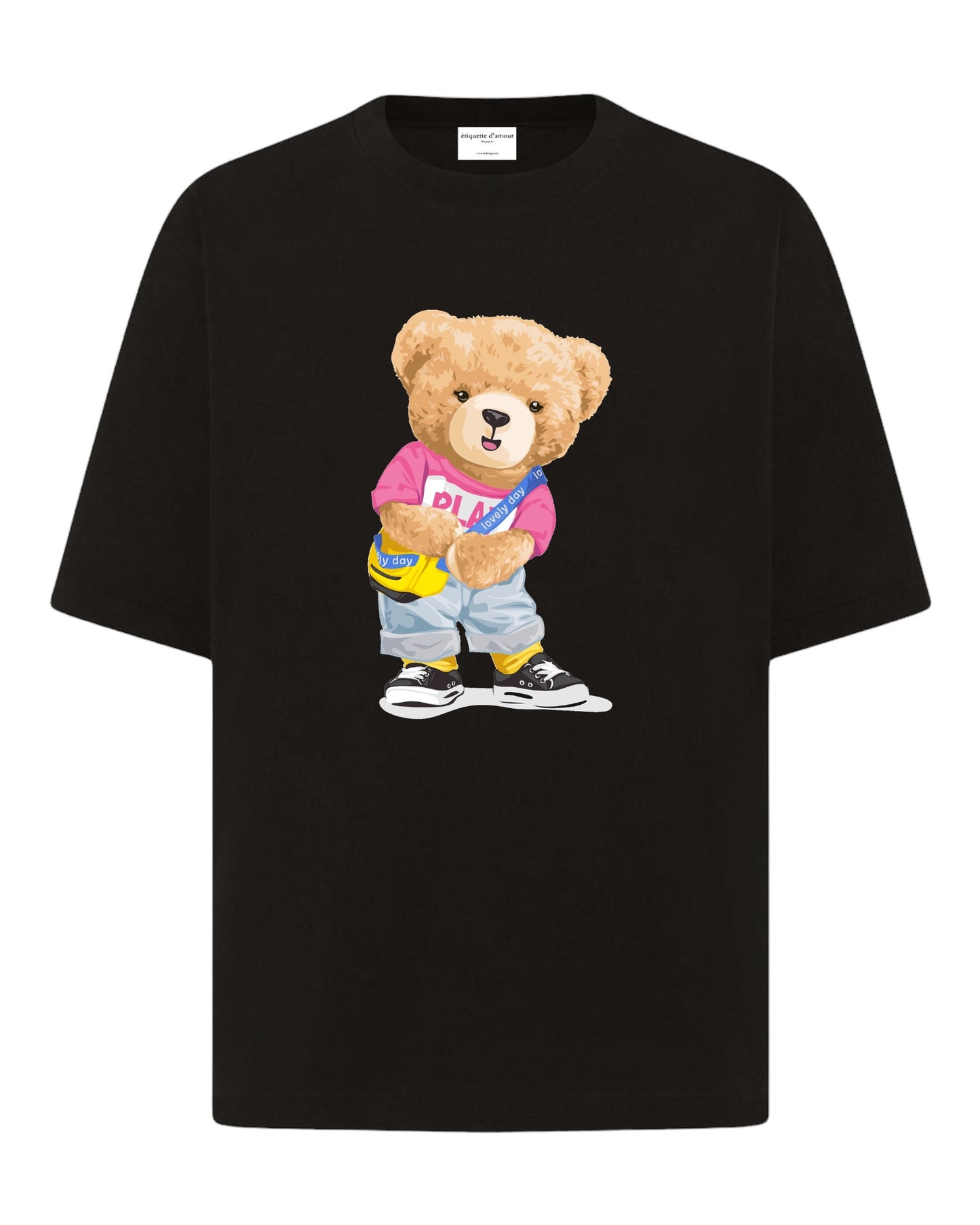 "Bear Essentials: Playful Adventure" Unisex Oversized T-Shirt