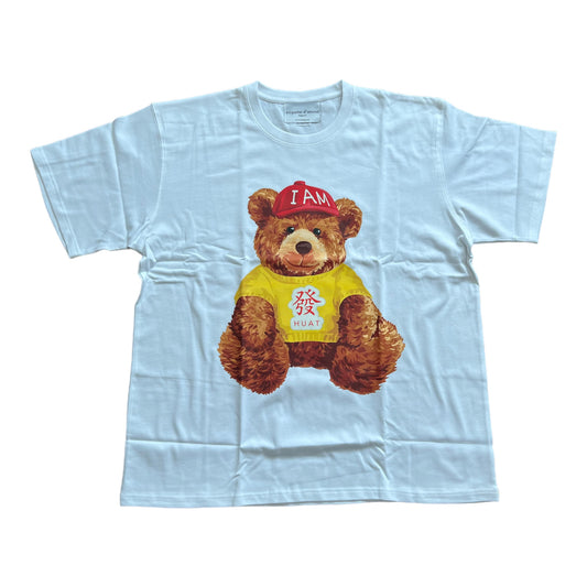 Red Huat Teddy Bear MJ White Top (L)