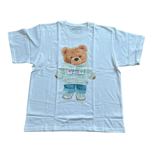 Hoodie Teddy Bear MJ White Top (XL)