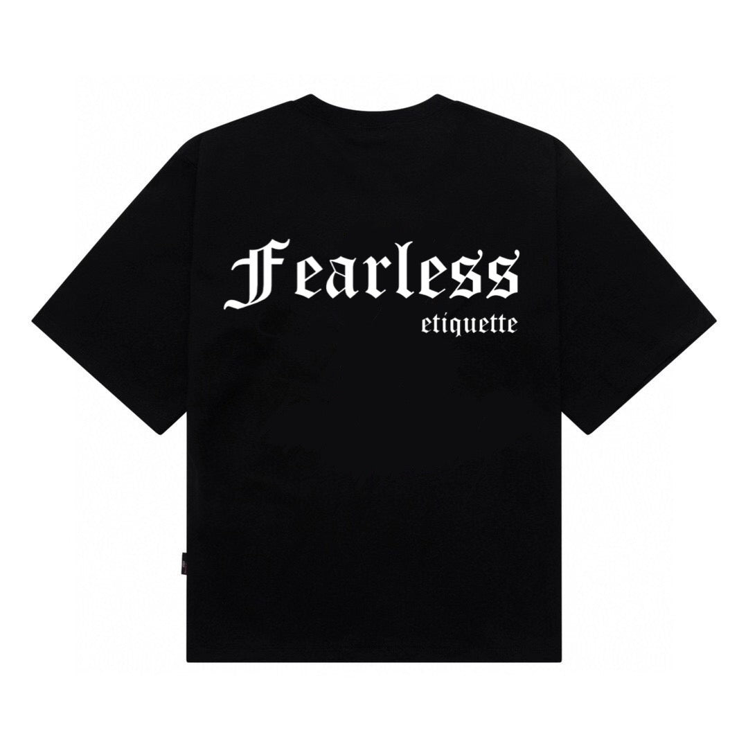 [étiquette d'amour] Fearless Basic Word Premium Oversize Tee