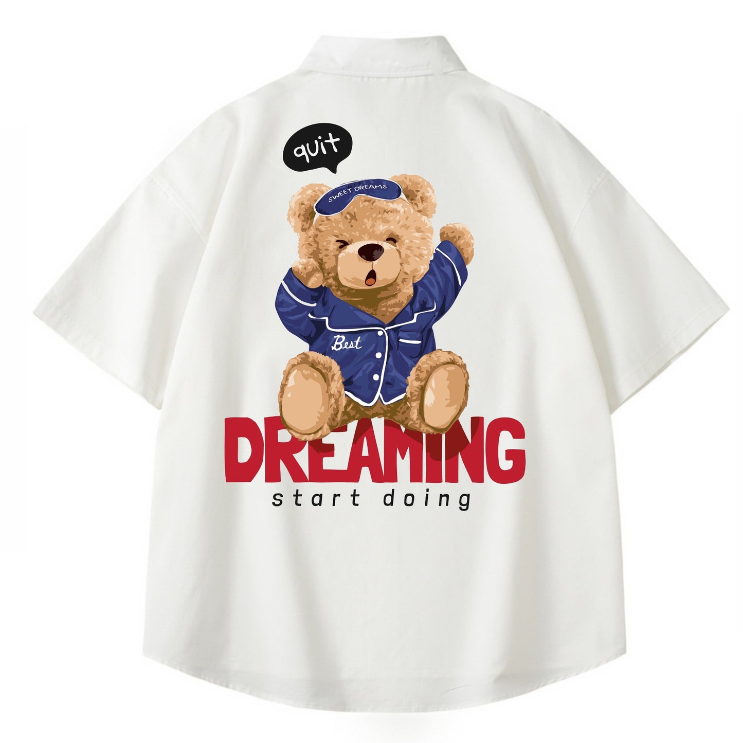 [etiquette d'amour] Quit Dreaming Relaxed Oversize Shirt