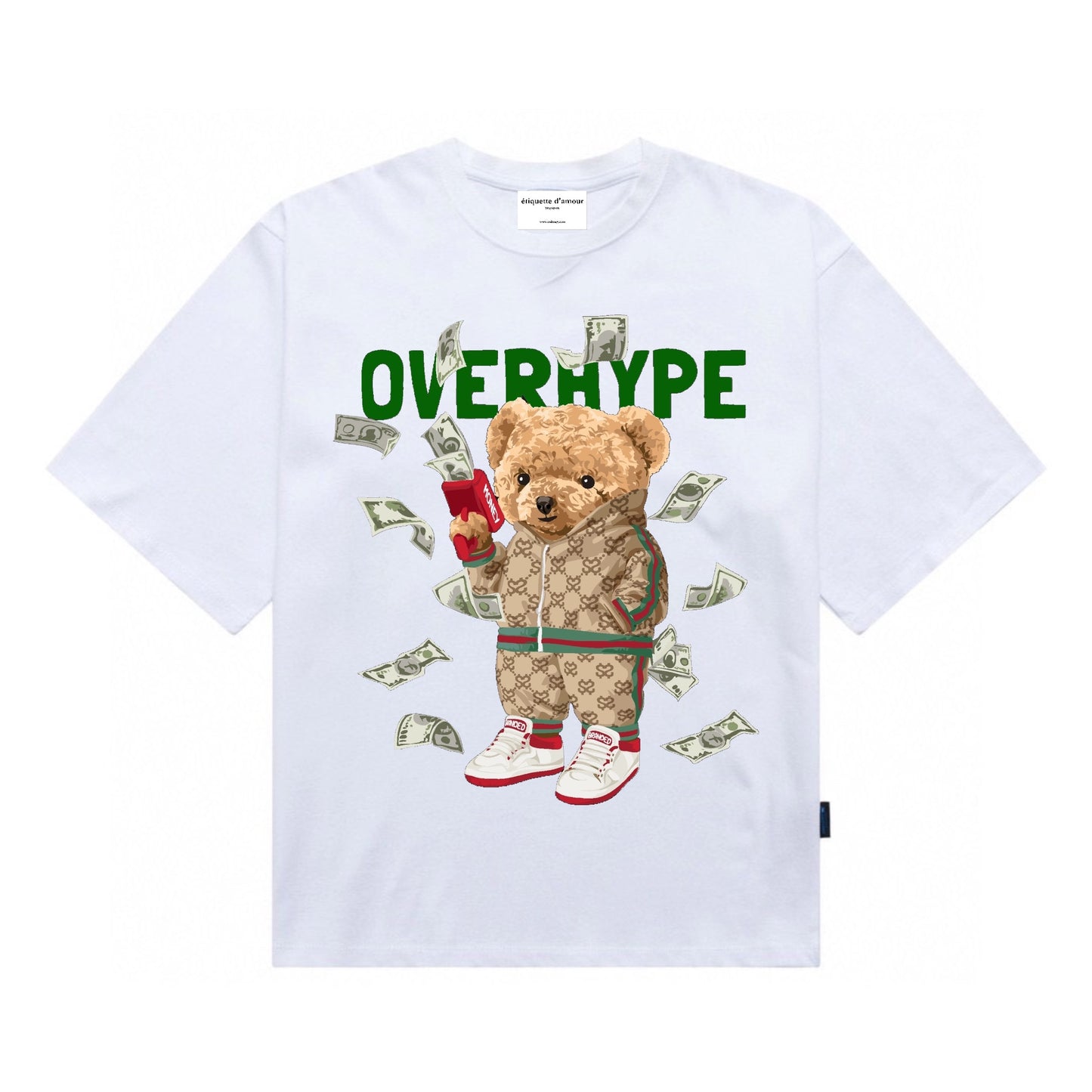 [étiquette d'amour] Overhype Bear Premium Oversize Tee