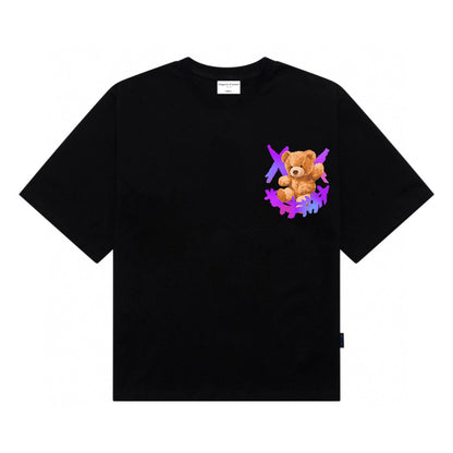 [étiquette d'amour] Smiley Clown Bare Teddy Premium Oversize Tee