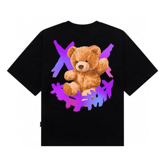 [étiquette d'amour] Smiley Clown Bare Teddy Premium Oversize Tee