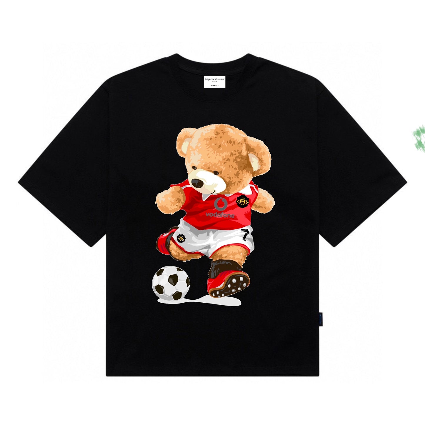 [étiquette d'amour] Legend Soccer Bear Premium Oversize Tee