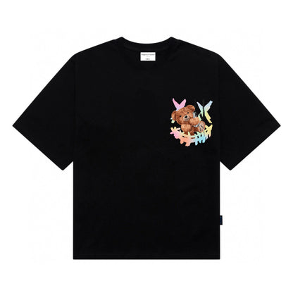 [étiquette d'amour] Smiley Clown UFO Teddy Premium Oversize Tee