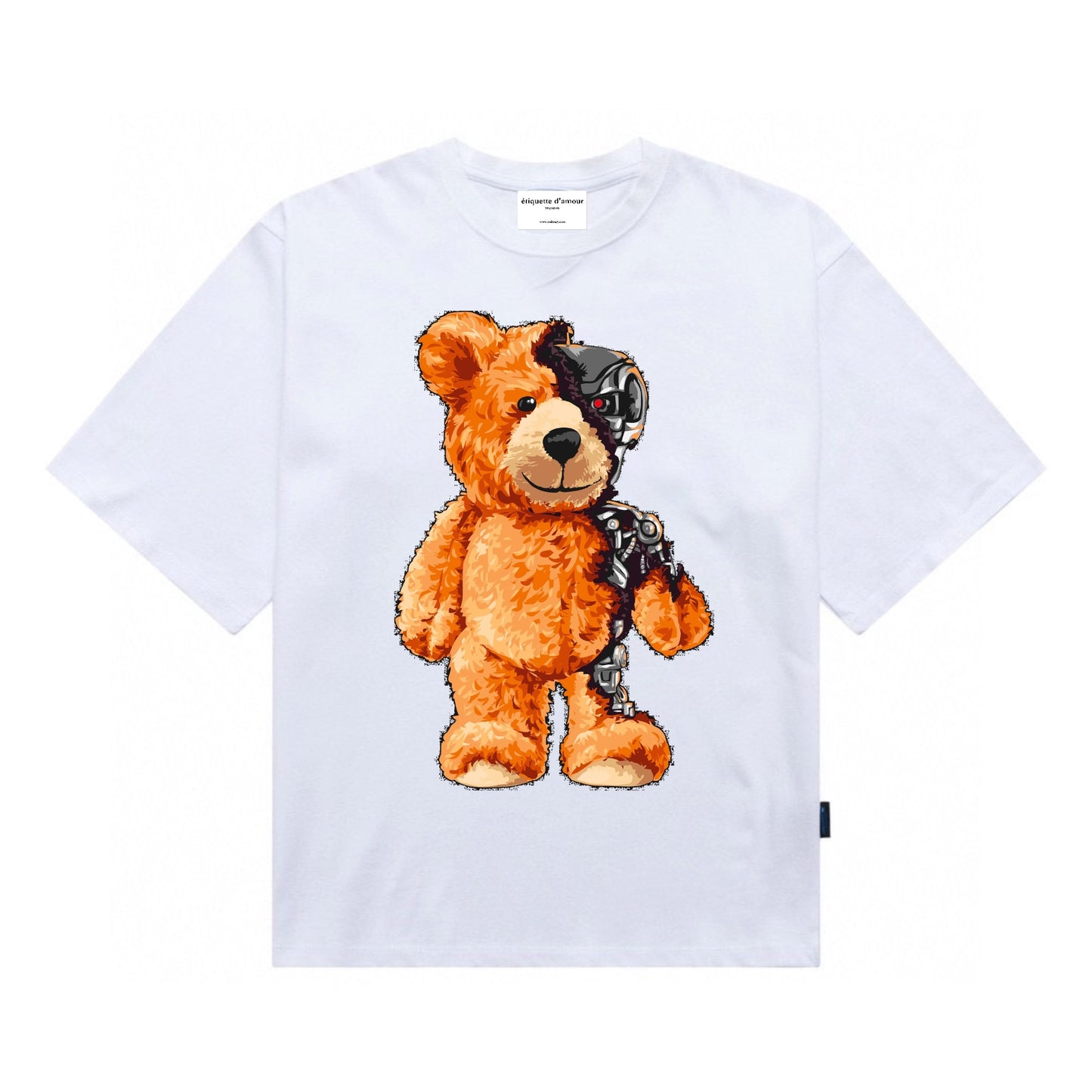 [étiquette d'amour] Robotic Bear Premium Oversize Tee