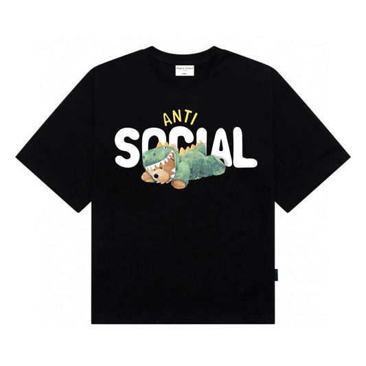 [étiquette d'amour] Anti-Social Premium Oversize Tee