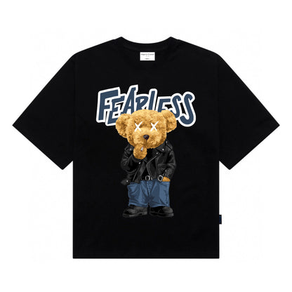 [étiquette d'amour] Fearless XX Smoking Teddy Premium Oversize Tee