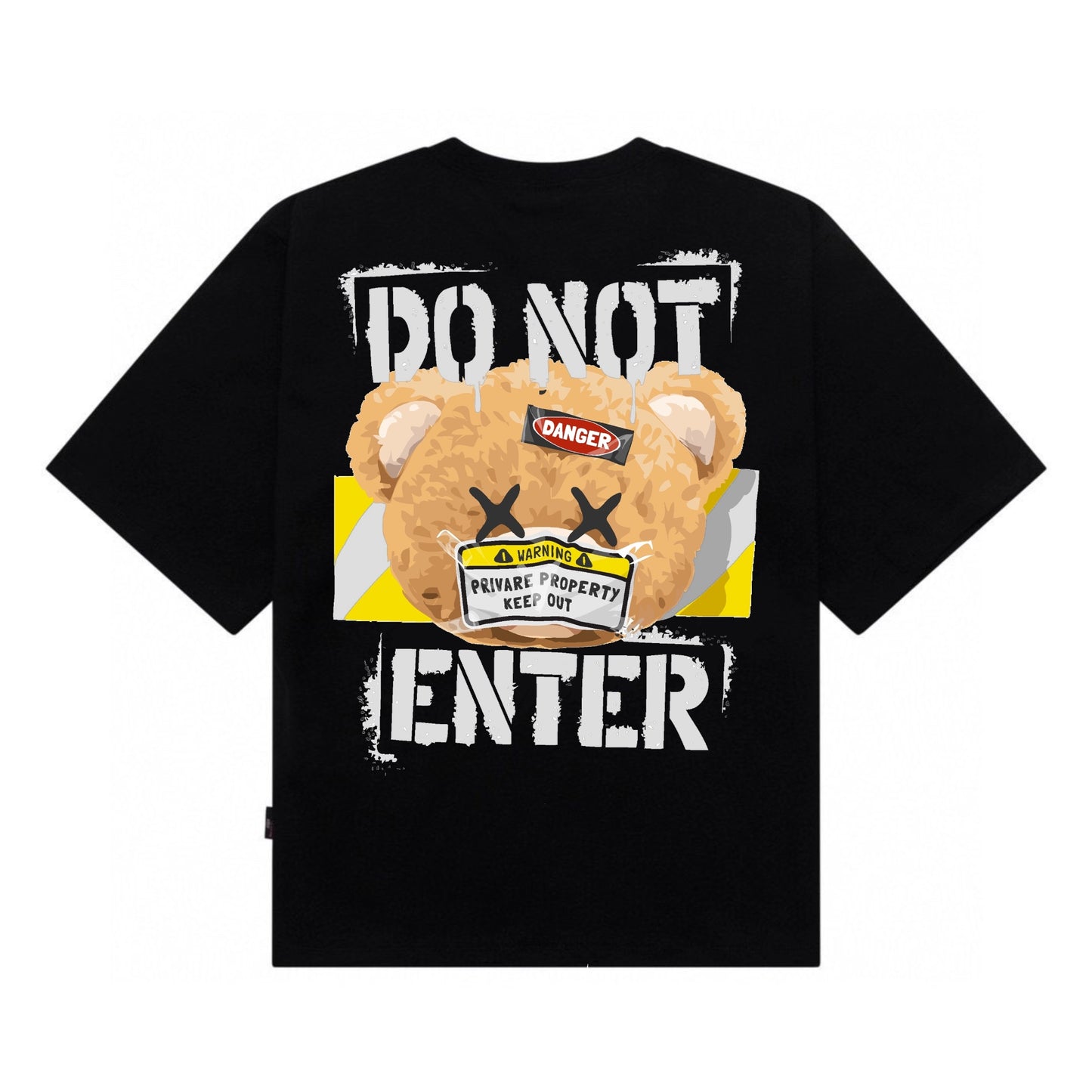 [étiquette d'amour] Do Not Enter Premium Oversize Tee