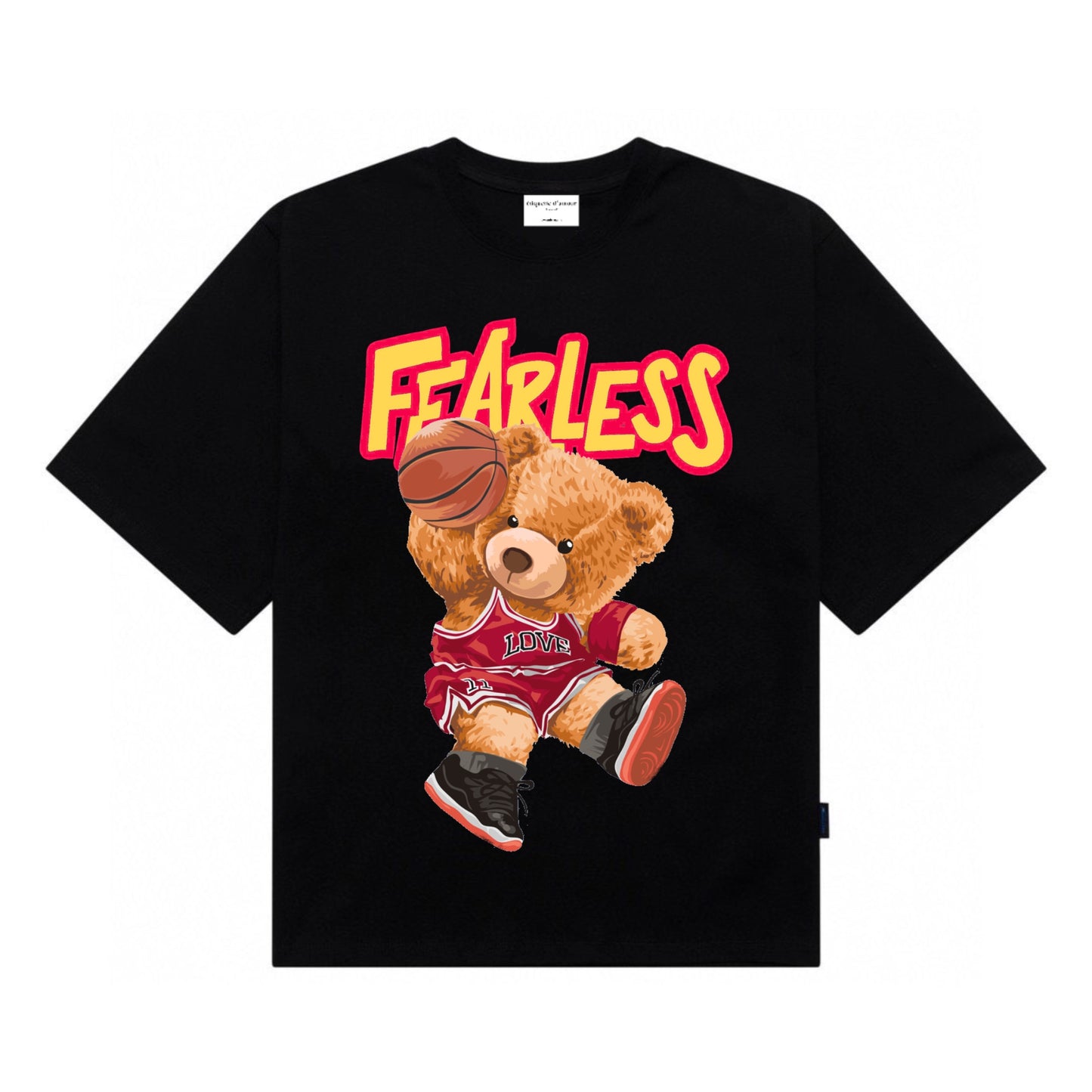 [étiquette d'amour] Fearless Basketball Teddy Premium Oversize Tee