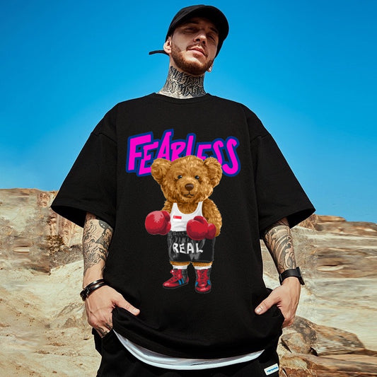 [étiquette d'amour] Fearless Boxing Teddy Premium Oversize Tee