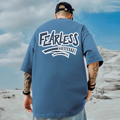 [étiquette d'amour] Fearless XX Smoking Teddy Premium Oversize Tee