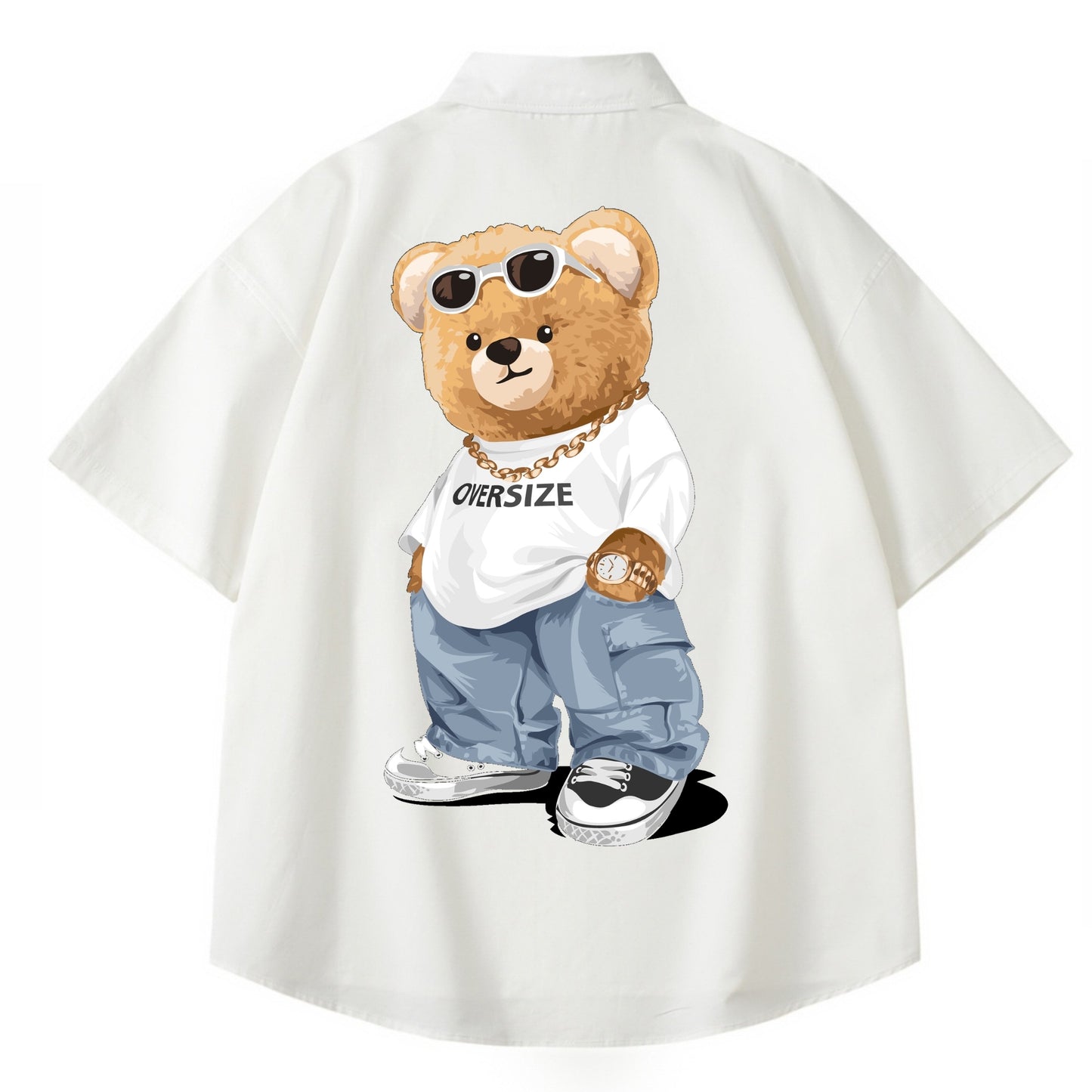 [etiquette d'amour] Oversize Teddy Relaxed Oversize Shirt