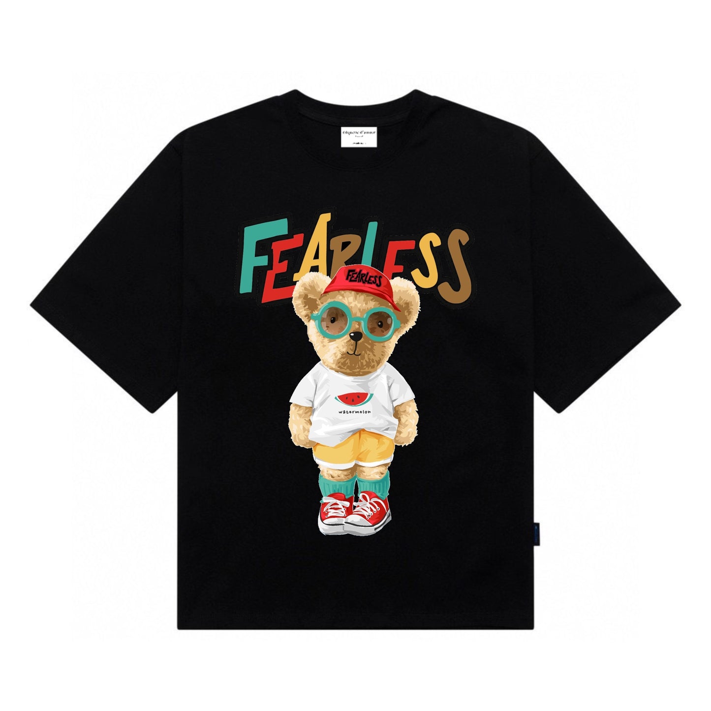 [étiquette d'amour] Fearless Fashionista Teddy Premium Oversize Tee