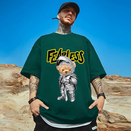 [étiquette d'amour] Fearless Knighted Teddy Premium Oversize Tee