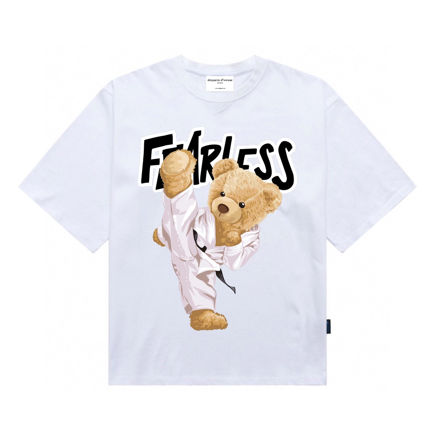 [étiquette d'amour] Fearless Taekwondo Teddy Premium Oversize Tee