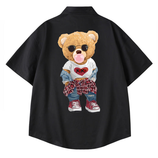 [etiquette d'amour] XOXO Teddy Bear Relaxed Oversize Shirt