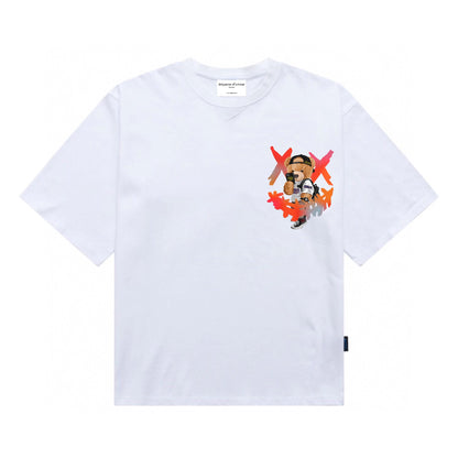 [étiquette d'amour] Smiley Clown Selfie Teddy Premium Oversize Tee