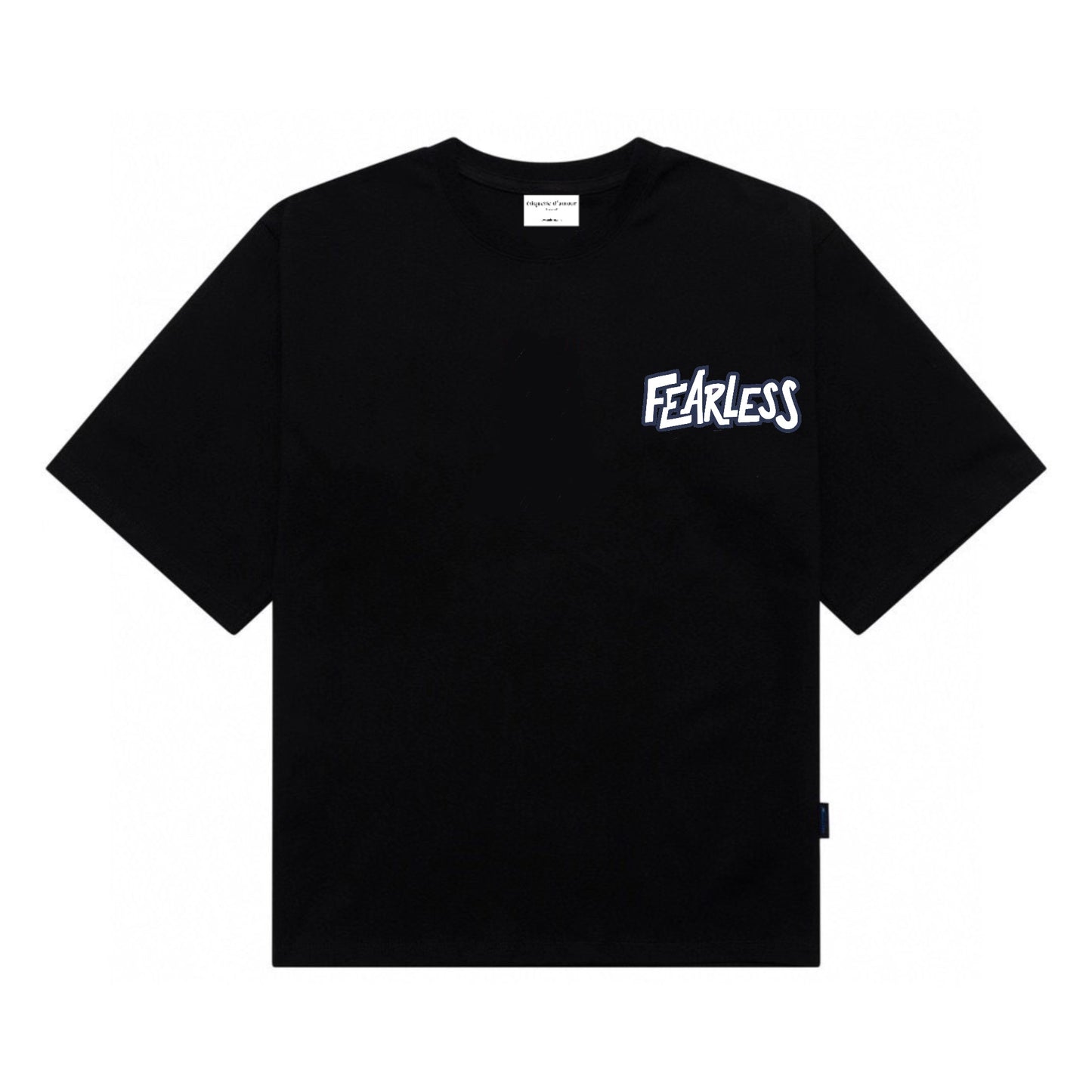 [étiquette d'amour] Fearless Blue/White Basic Premium Oversize Tee