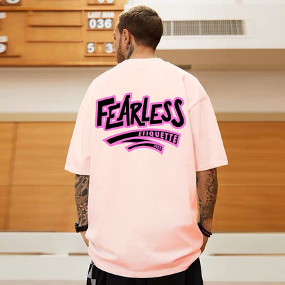 [étiquette d'amour] Fearless Black Pink Teddy Premium Oversize Tee