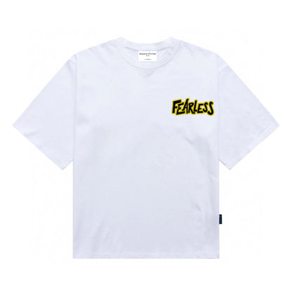 [étiquette d'amour] Fearless Yellow/Black Basic Premium Oversize Tee