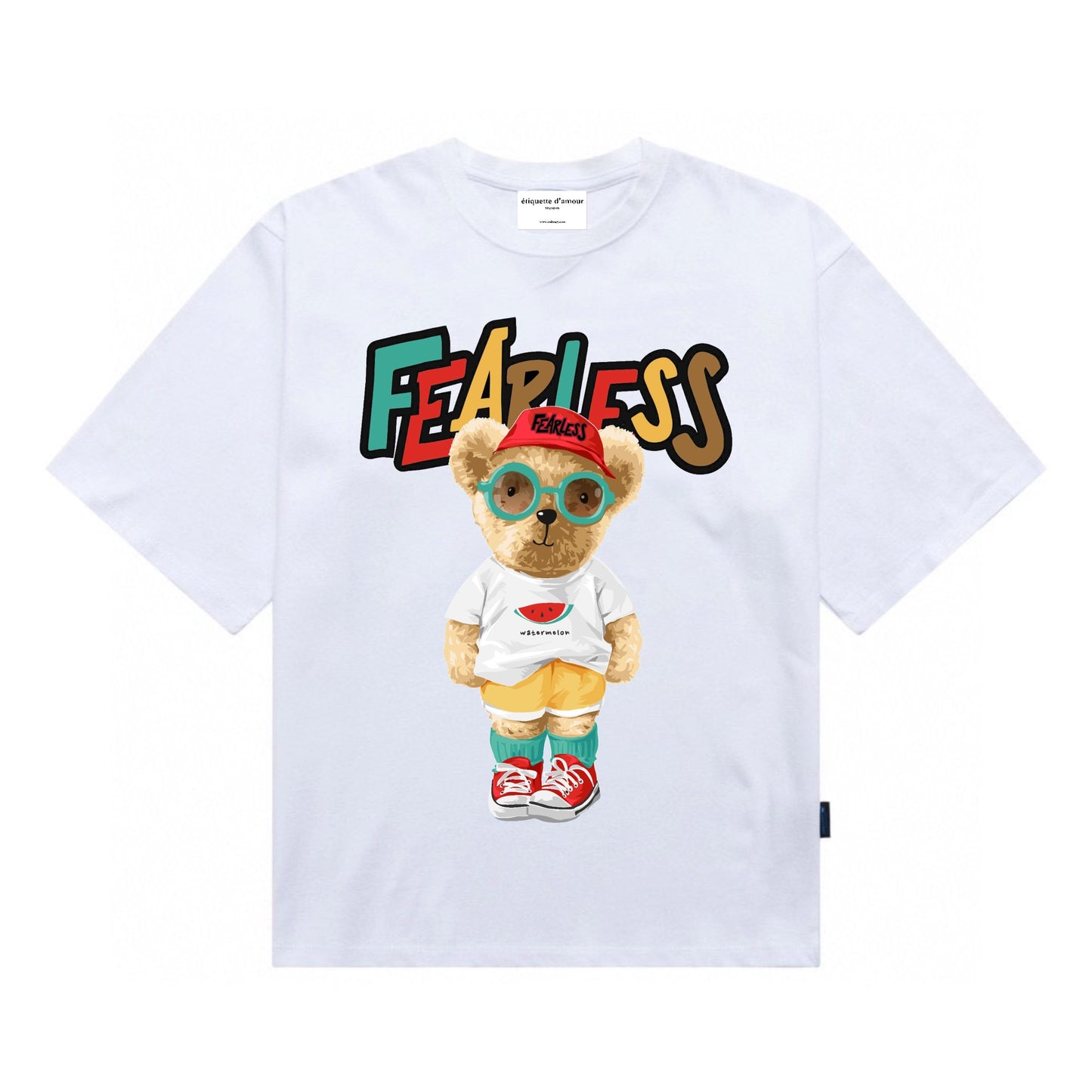 [étiquette d'amour] Fearless Fashionista Teddy Premium Oversize Tee