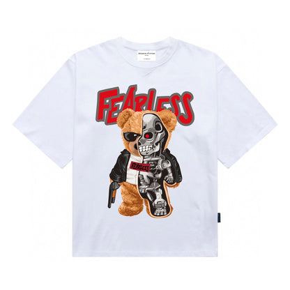 [étiquette d'amour] Fearless AI Robot Teddy Premium Oversize Tee